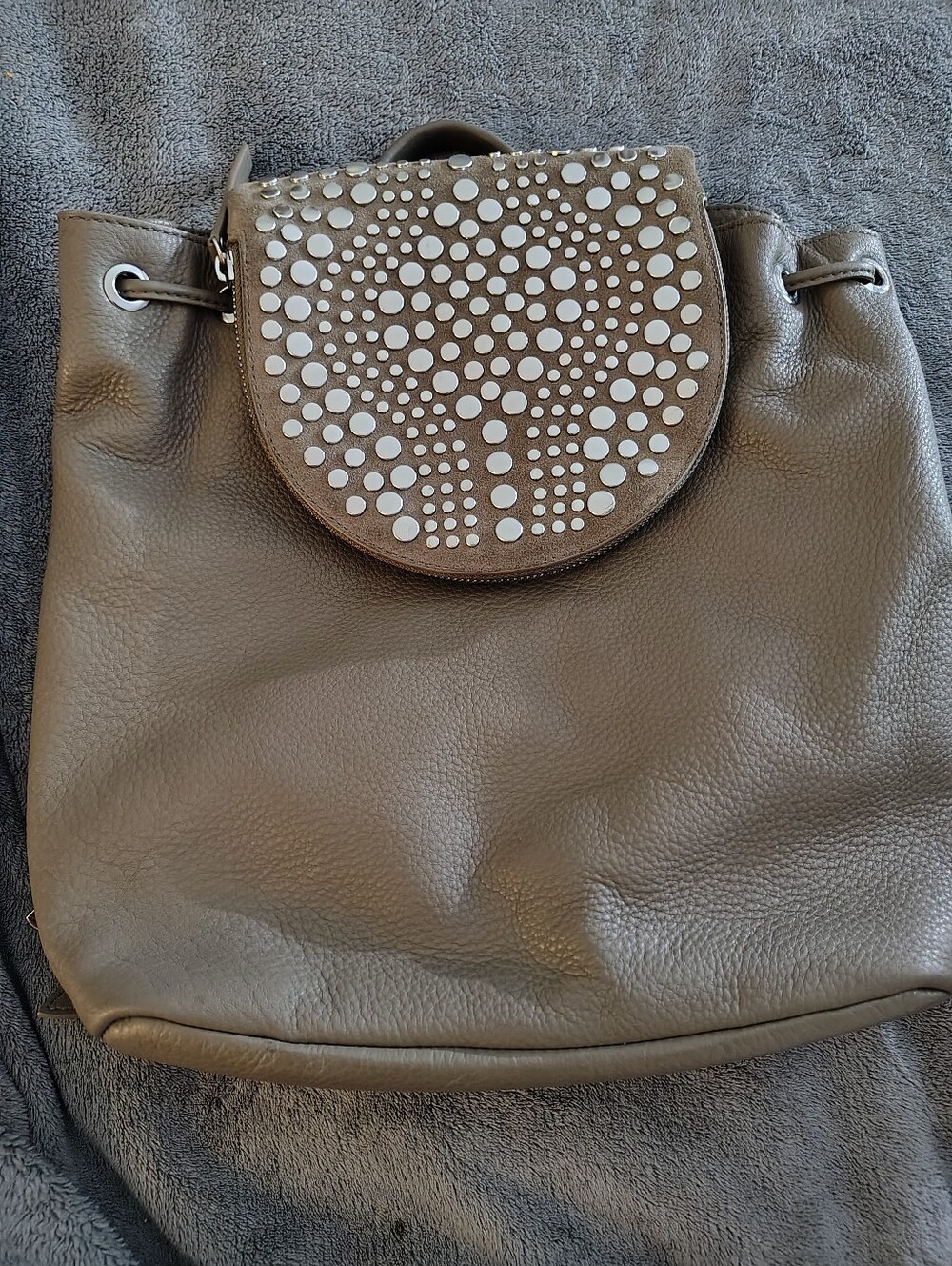 Vince Camuto Bonnie Studded Leather Backpack Bag